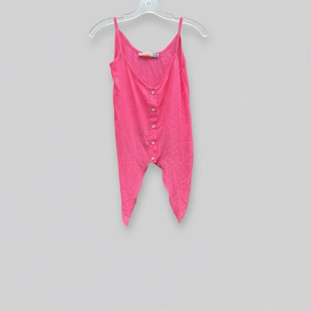 Vintage Havana Hot Pink Button-Down Top - Picture 2 of 4